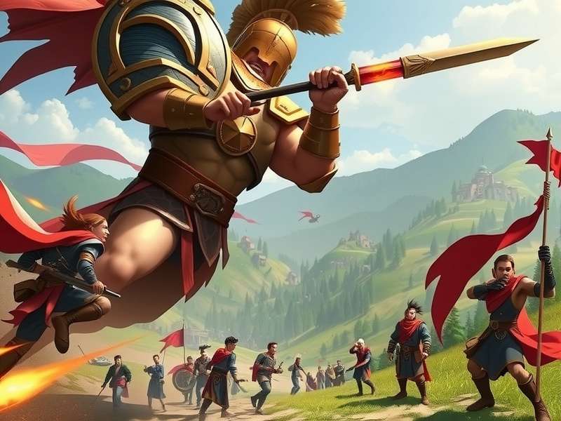 Titan Glory gameplay screenshot showing character battles