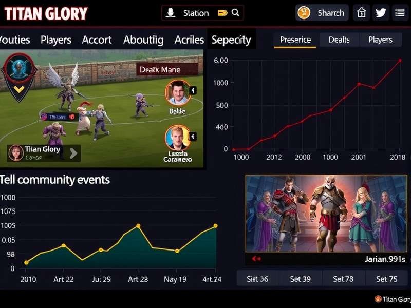 Titan Glory community event image showing players gathering